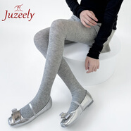 JUZEELY含30羊毛秋冬灰色連褲襪側(cè)邊麻花螺紋豎條顯瘦保暖帶腳跟打底褲子 1 淺灰 1雙 均碼 連襪