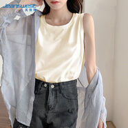 真維斯（JEANSWEST）背心女2025夏季新款純棉寬松打底無(wú)袖T恤寬肩透氣外穿吊帶女