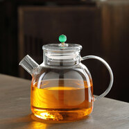 胖東來品質(zhì)水果茶壺養(yǎng)生壺耐高溫玻璃電陶爐燒水煮茶器家用大容量 透明款中號綠珠茶壺 可電 1500ml 1L以上