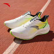 安踏馬赫5跑步鞋2025春夏季新款緩震輕便網(wǎng)面透氣中考體測運動(dòng)鞋男 紙莎白/金菊黃/熒光數碼綠 40