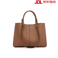 紅蜻蜓（RED DRAGONFLY）頭層牛皮手提包紅色婚包大容量媽媽款 棕色，9321C039款 (頭層牛皮)