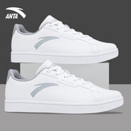 安踏（ANTA）男鞋秋季板鞋小白鞋官方旗艦2025新款旅游休閑鞋 安踏白/霧灰-4 39