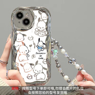 雨選卡通帕恰狗適用oppo re手機殼a93s電鍍鏡面A2奶油reno10/9軟硅膠pro保護套a58/findx7新款6/7/8女a(chǎn) 電鍍奶油紋31帕恰狗+手鏈SL28 OPPO R15