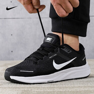 耐克（NIKE）男鞋夏季網(wǎng)面透氣運動鞋輕便休閑舒適緩震防滑跑步鞋AQ2203-002 CZ6720-001/緩震配置/黑白 44