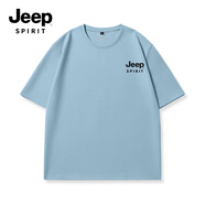 JEEP SPIRIT吉普冰感短袖男款夏季戶外旅行防曬透氣t恤百搭簡約輕薄寬松半袖