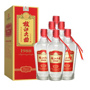 枝江枝江大曲1988白酒52度純糧固態(tài)發(fā)酵糧食酒中華老字號(hào)枝江酒 500ml*6瓶整箱裝