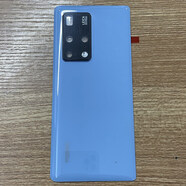 Z適用于華為matex2原裝拆機玻璃后蓋X2原廠(chǎng)后蓋真皮外殼素皮電池蓋 Mate X2冰晶藍 真拆機98-99新 