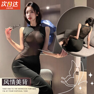 奴風(fēng)情趣內衣2024新款性感睡衣包臀裙攻速戰袍透明制服誘惑裝角色扮演 【魅惑黑】透明包臀長(cháng)裙+T褲 均碼【隱私發(fā)貨】