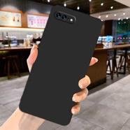 夢(mèng)逸軒適用iPhone 7Plus手機(jī)殼A1661軟套蘋(píng)果七普拉斯硅膠磨砂全包邊防摔卡通可愛(ài)男女情侶超薄保護(hù)外殼 炫酷黑色(磨砂軟套)XW 型號(hào)-【套餐A：配【2】張全屏貼膜】