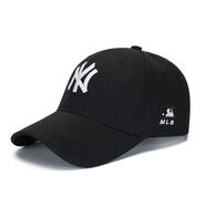 NEW NY MLB ERA帽子男女棒球帽韓版新款遮陽硬頂潮流鴨舌帽防曬百搭休閑時尚刺繡 NY【黑】 均碼 大小可調(diào)節(jié)【52cm-63cm】