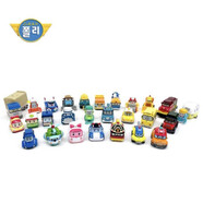 銀輝玩具（Silverlit）銀輝 變形警車(chē)珀利機器人POLI玩具車(chē)動(dòng)漫兒童玩具合金車(chē)男孩套裝1 全套27輛合金小車(chē) 合金材質(zhì)不可變形