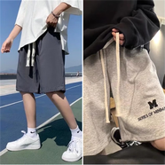 唐號(hào)短褲男生舒適潮流侃爺FOG高街休閑寬松大碼五分褲女直筒學(xué)生美式 二件/36淺灰色+01深灰色 XL