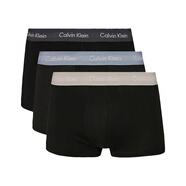 Calvin Klein CK 男士棉質(zhì)平角內(nèi)褲 套裝套盒3條裝 U2664G QRY黑色 L 