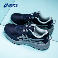 asics亞瑟士女鞋冬季戶(hù)外跑步鞋GEL-VENTURE 10減震耐磨越野跑運動(dòng)鞋子 深藍色/砂礫色-400 35.5