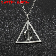 南客 哈利波特魂器周邊赫敏的時間轉(zhuǎn)換器鎖骨項鏈學(xué)院時光沙漏吊墜掛飾情侶生日禮物禮品七夕情人節(jié) 死亡圣器 可旋轉(zhuǎn)項鏈