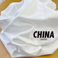凡客誠品（VANCL）白色純棉短袖T恤男裝2025新款夏季寬松落肩印花半袖體恤內(nèi)搭上衣 白CHINA黑字 XL