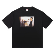 SUPREME2025美國潮牌Supreme夏季周潤發(fā)喋血雙雄印花寬松男女同款T恤 黑色 L 歐碼(150-170斤)