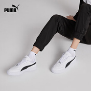 彪馬（PUMA）經(jīng)典復古透氣小白鞋男女情侶款百搭休閑板鞋CAVEN 384953 白-黑色-銀色-04 41