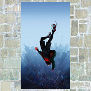 狼天影 蜘蛛俠平行宇宙海報墻貼紙漫威電影英雄動(dòng)漫畫(huà)卡通墻畫(huà)宿舍定制 蜘蛛俠平行宇宙14 小30*53厘米