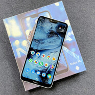 諾基亞（NOKIA）X6手機(jī) 通4G 雙卡雙待全面屏智能安卓學(xué)生手機(jī)老人機(jī)創(chuàng)意配件 諾基亞X6藍(lán)色4+32G