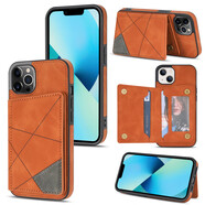 尚天蘋果13ProMax翻蓋手機殼帶卡槽支架適用iPhone1211X雙卡XR卡包 咖色雙卡槽+支架 iPhone6plus