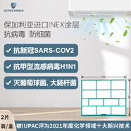 ACTIVE SHIELD適用格力空調過(guò)濾網(wǎng)美的過(guò)濾網(wǎng)大金奧克空調過(guò)濾網(wǎng)防塵網(wǎng)通用1匹1.5匹掛機 A款 31.4*25.7cm（兩片裝）