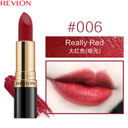露華濃（Revlon）麗采保濕滋潤唇膏女士啞光黑管口紅女士不掉色美妝化妝品女彩妝 006#大紅色（啞光質(zhì)地）