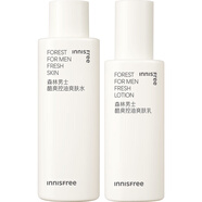悅詩風(fēng)吟（Innisfree）男士洗面奶爽膚水乳護膚套裝清爽控油溫和祛痘補水保濕臨期清倉 【盒損】森林男士套裝 26年7月