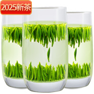 牧山老茶館2025新茶雀舌綠茶茶葉特級春茶四川蒙頂山明前毛尖嫩芽100g罐