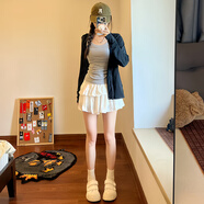 冶芷白色蛋糕蓬蓬裙女春夏2025新款高腰a字短裙小個(gè)子甜美芭蕾半身裙 高腰蓬蓬短裙白色 M