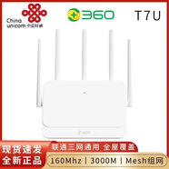 奇酷360路由器360T7電信版WiFi6無線3000M全千兆端口雙頻5G路由160MHZ T7U【聯(lián)通通用3000M】 零售