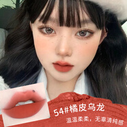 XIXI奶油慕斯顯色唇泥啞光霧面柔霧唇膏學(xué)生唇釉純欲顯白唇彩口紅 54#橘皮烏龍