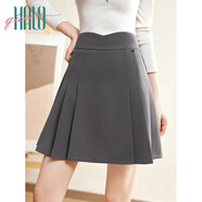 Halo Queen半身裙女新款百褶裙高腰顯瘦遮肉百搭A字JK裙子短裙新品H143B2003