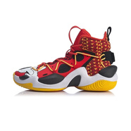 李寧空襲6籃球鞋男年新款高幫新年米老鼠聯(lián)名實(shí)戰球鞋ABAQ0 焰紅色/標準黑(011) 39.5