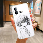 HERONSWINGiqooneo8手機殼動(dòng)漫neo8pro卡通iqooneo5s硅膠neo3防摔neo5se軟殼 手繪灰原哀-動(dòng)漫畫(huà)周邊 液態(tài)硅膠古董白邊-下單備注型號