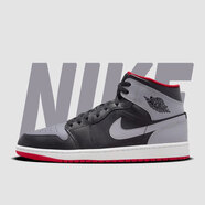 耐克（NIKE）【潮】Air Jordan aj1板鞋男女新款中高幫休閑運動(dòng)耐磨籃球鞋 DQ8423/DQ8426-006 黑灰 38 GS女