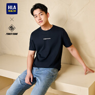 海瀾之家（HLA）【品牌專(zhuān)供】短袖T恤男款涼感短袖男夏季 藏青DP M 170/88AM推薦125~136斤