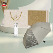 大嘴猴高硼硅玻璃杯防燙雙層玻璃水杯商務(wù)男士茶杯雨傘套裝送禮高檔禮盒 【禮盒裝】玻璃杯+傘 300ml