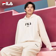 FILA 斐樂(lè )官方情侶款連帽衛衣2025春夏純棉寬松針織長(cháng)袖上衣