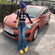 自由探戈（Liberty tango）2026年復古高腰顯瘦九分牛仔褲女年新春秋彈力修身微喇叭長(cháng)褲 復古長(cháng)褲 L