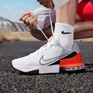 耐克（NIKE）2025款男鞋 官方艦店跑步鞋秋季新款氣墊鞋運動鞋舒適透氣訓練鞋 【ALPHA TRAINER 6-白橙】 42 (265mm) 男碼