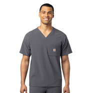 CARHARTT 男式微型防撕裂胸袋上衣 錫色 2X