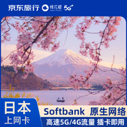 Softbank日本電話(huà)卡高速5G手機(jī)流量上網(wǎng)卡旅游sim卡  8天每天2GB