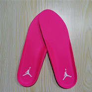 魅汾適配耐克喬丹AJ1 4 6 312 37原裝籃球跑步防臭透氣男女通用aj鞋墊 玫紅白標aj 43碼