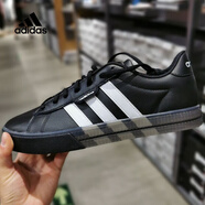 阿迪達斯 （adidas）NEO板鞋男鞋秋季運動(dòng)鞋輕便透氣舒適戶(hù)外低幫耐磨休閑鞋 G55067黑色透明底 41