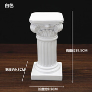 歐式創(chuàng  )意禮品婚慶裝飾柱子家居軟裝歐美風(fēng)復古羅馬柱天使雕塑擺件 白色羅馬柱(大號)
