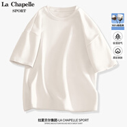 La Chapelle Sport拉夏貝爾短袖女夏季百搭休閑簡約韓版時尚運(yùn)動透氣潮流t恤女裝 白色(空白) S /155（推薦85-100斤）