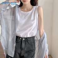 真維斯（JEANSWEST）背心女2025夏季新款純棉寬松打底無(wú)袖T恤寬肩透氣外穿吊帶女