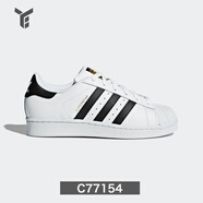 阿迪達(dá)斯 （adidas）女鞋三葉草SUPERSTAR金標(biāo)運(yùn)動(dòng)鞋板鞋 白色C77154 (鞋子微瑕介意慎拍) 36.5