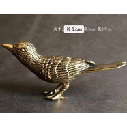 擺件裝飾工藝品禮品純銅黃銅家居聚財復古喜鵲鳥(niǎo)小銅器手把件 喜鵲擺件